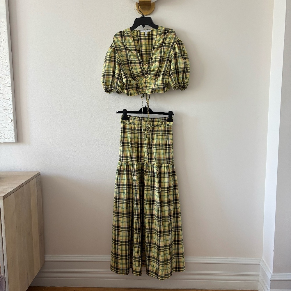 Derek Lam 10 Crosby Plaid Set